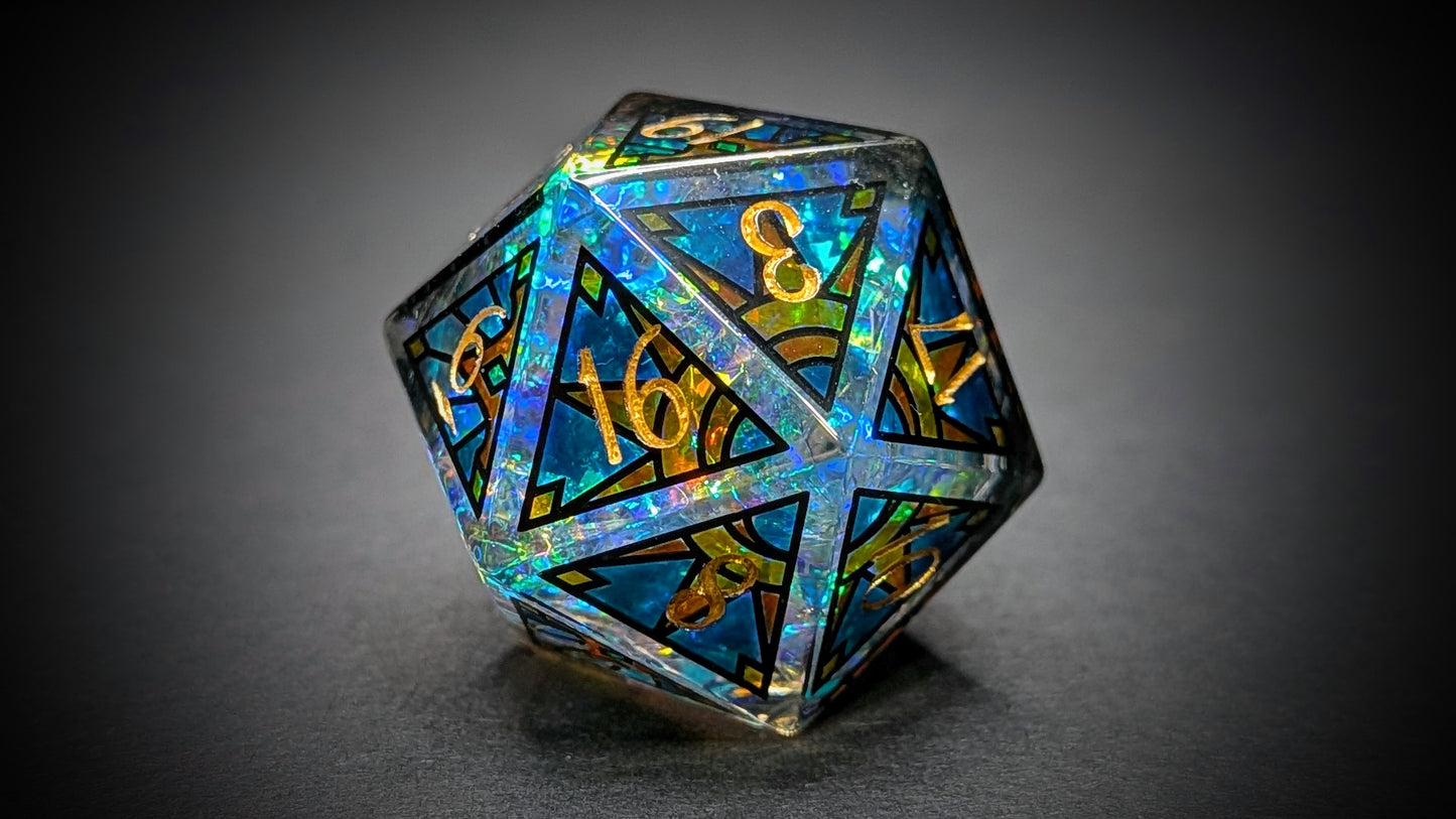 Celestial - 25mm Hand Painted D20