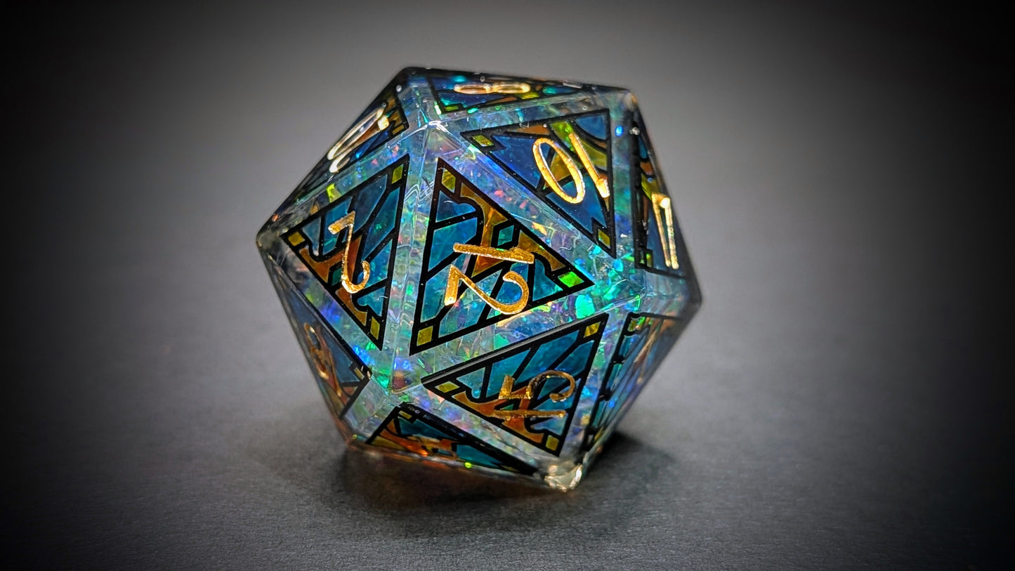 Celestial - 25mm Hand Painted D20